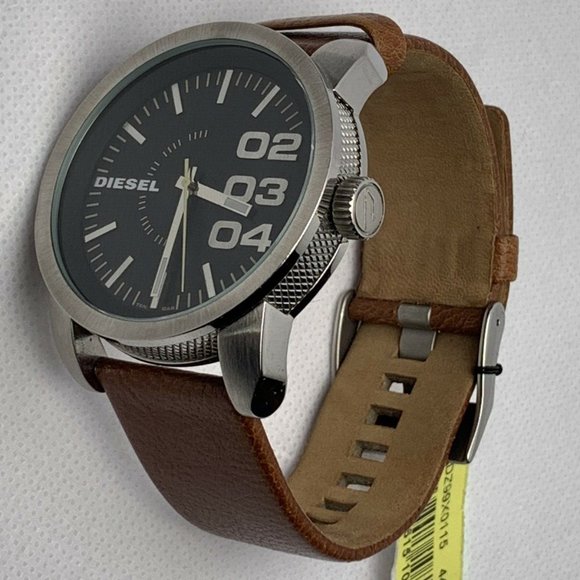 Diesel Water Resistant Leather Stainless Men’s Wat